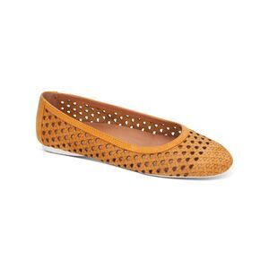 GENTLE SOULS KENNETH COLE Womens Orange Eugene Travel Ballet Flats 9.5